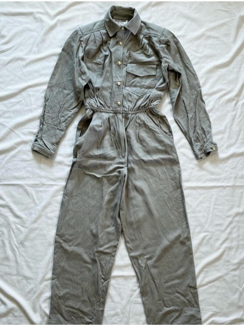 Maggy London Vintage Tan Minimal Western Jumpsuit Womens 0-2
